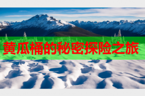 黄瓜桶的秘密探险之旅